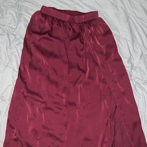 Double slit Maxi skirt